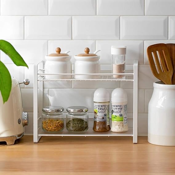 Iron 2 Tier Tiered Shelf Kitchen 2